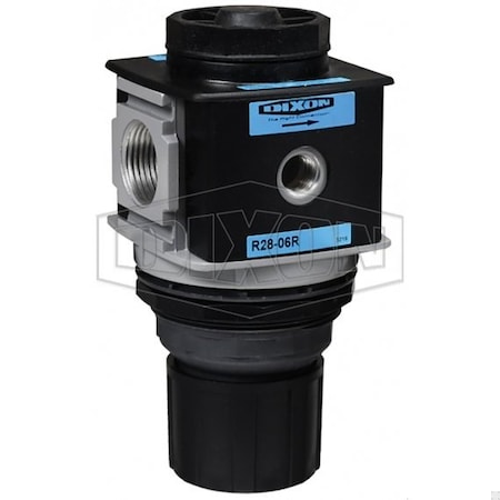 Dixon Wilkerson by Self-Relieving Standard Regulator without Gauge, 3/4 in NPT/BSPP-G, 176 SCFM Flow Rate R28-06R